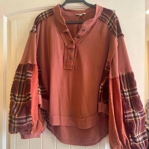 Oli and Hali size medium.  Balloon sleeves.  Hardly worn.  excellent condition